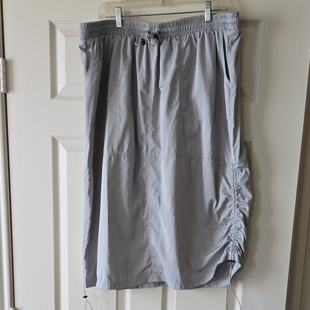 Wild Fable Women's Light Gray Drawstring Skirt